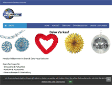 Tablet Screenshot of deko-haus.com